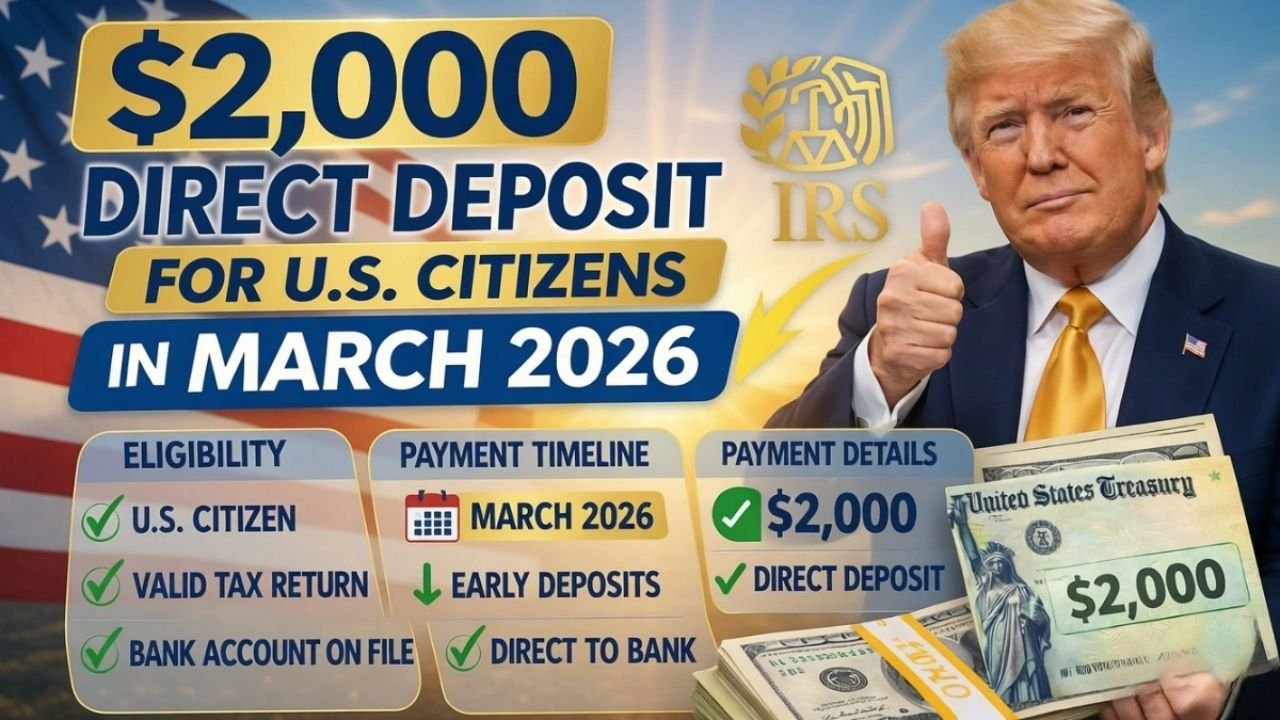 Everything U.S. Taxpayers Should Know About the March 2026 $2,000 IRS Direct Deposit