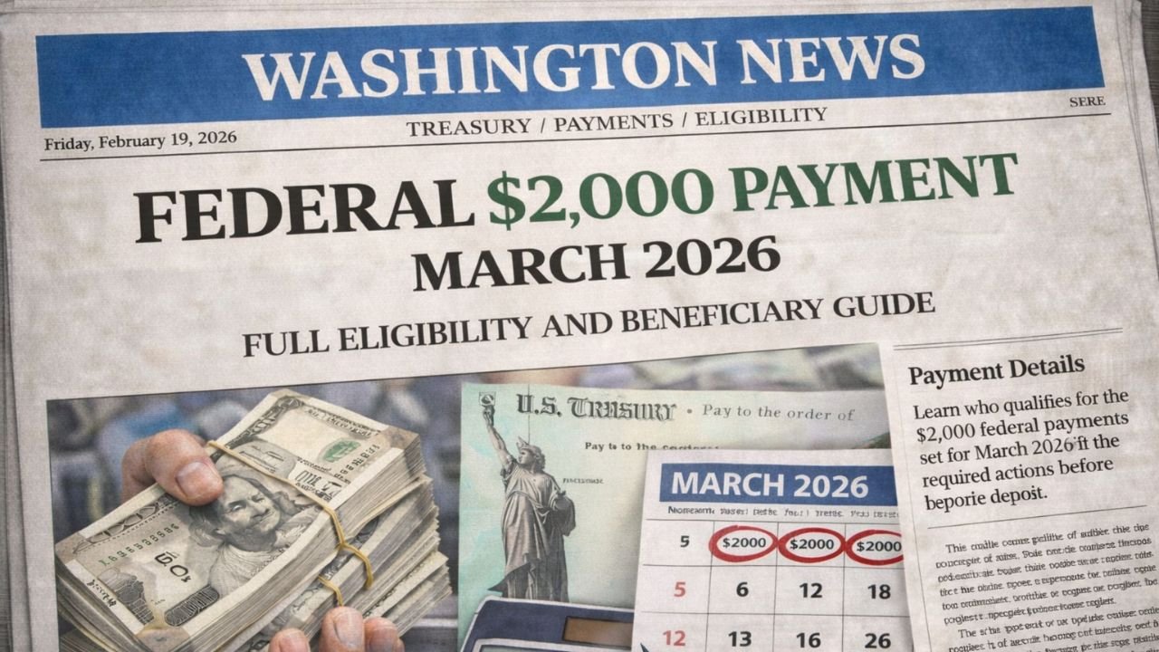 Federal $2,000 Payment March 2026 – Complete Eligibility and Beneficiary Guide