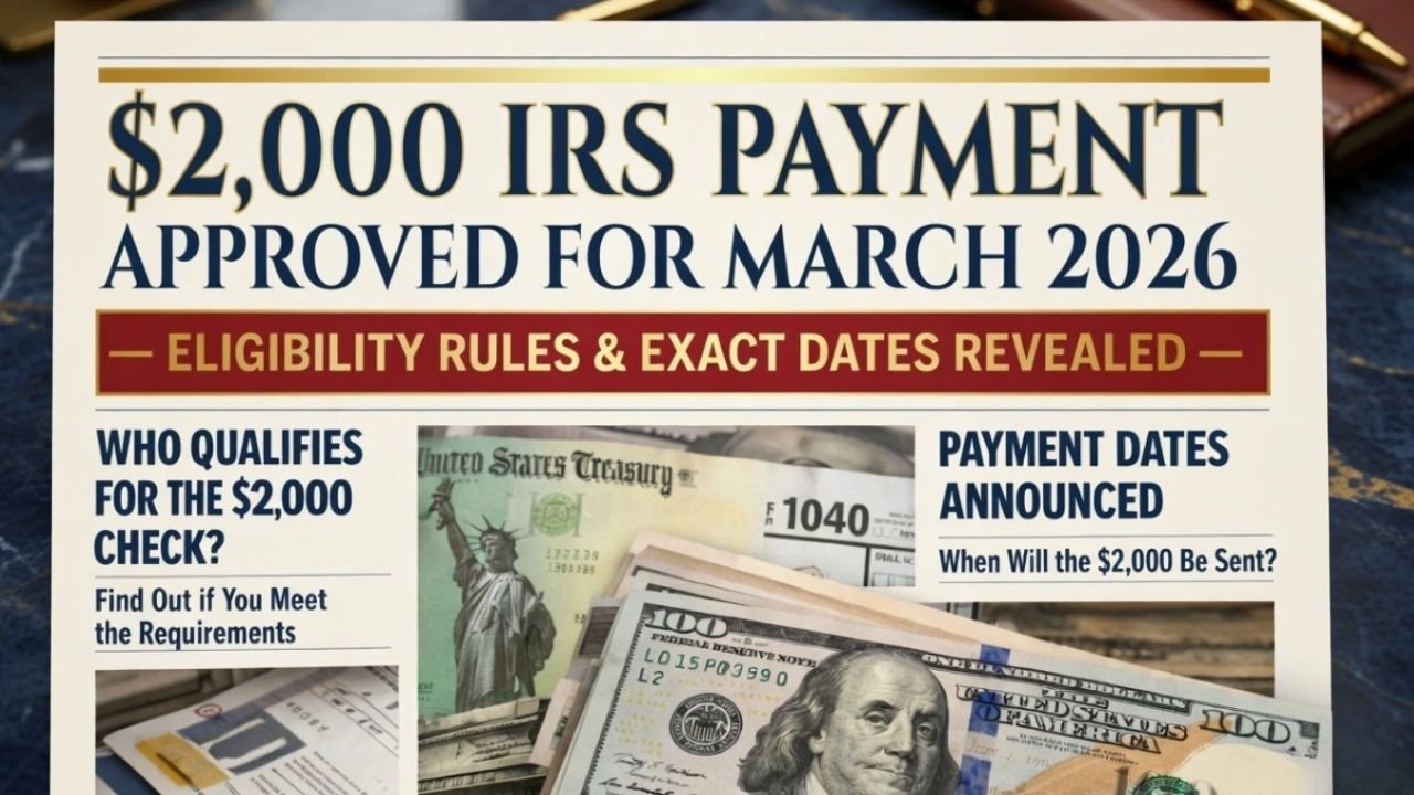 IRS $2,000 Payment Alert: What Americans Need to Know About March Deposits