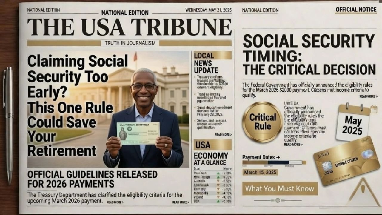 The Social Security Timing Rule Many Retirees Miss—And Why It Can Change Your Monthly Income